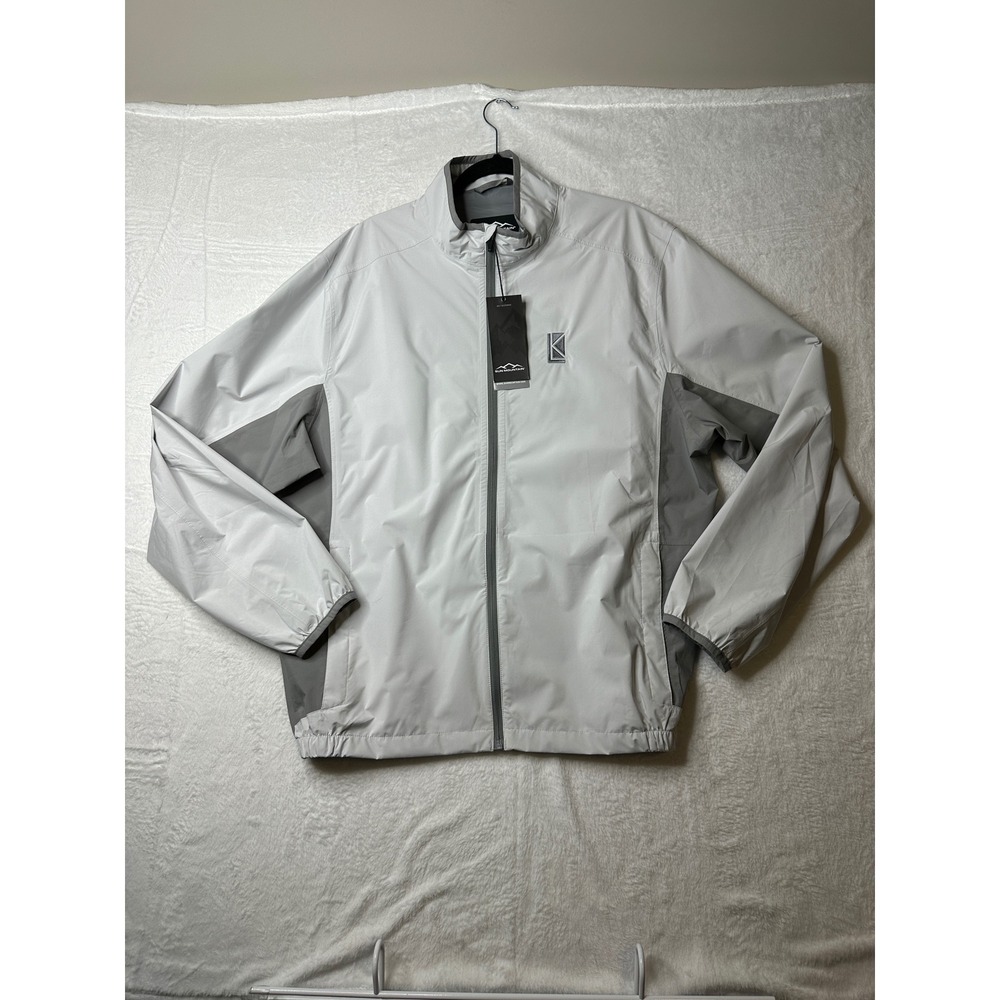 Sun Mountain Monsoon Jacket Men XL Gray Waterproof Windproof Packable NWT